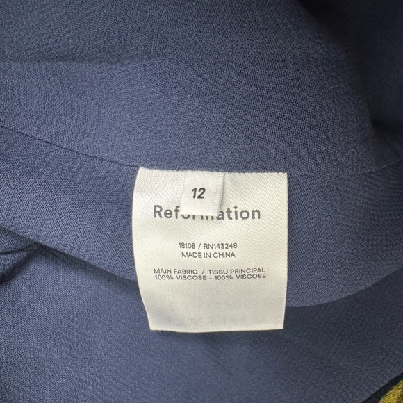 NWT REFORMATION Galena Long Sleeve Midi Dress in Petite Jardin Size 12‎ - Picture 13 of 16